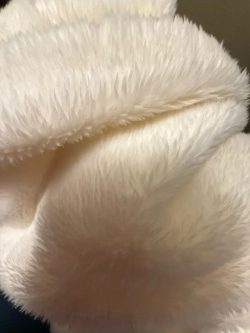 Baby GAP Cream Plush Hooded Dress